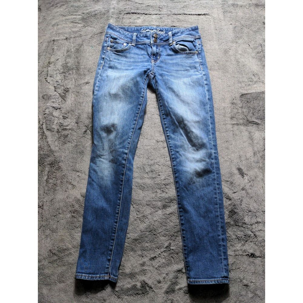 American Eagle Stretch Skinny Jeans Women's Size 2 Regular Medium Wash